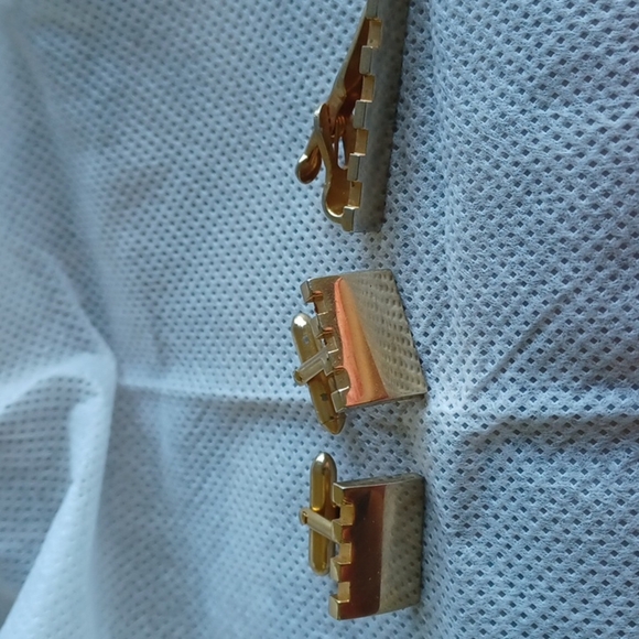 Cuff Link & Tie Clip Combo / Cuff Links And Tie Clip / Cuff link Tie Clip - Picture 1 of 4